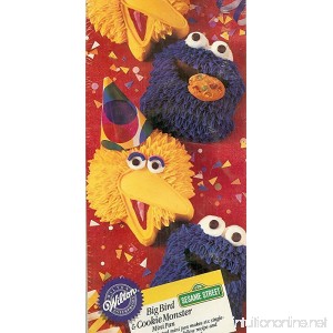Wilton Big Bird and Cookie Monster Mini Muffin Brownie Cake Pan Mold (2105-8472 1994) ~ Jim Henson Productions Sesame Street Characters ~ 6 Cavity ~ Retired Collectible - B003HW3O2E